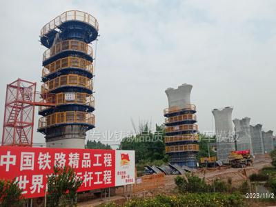 成渝中线铁路关山坡双线特大桥桥墩模板（中铁五局）